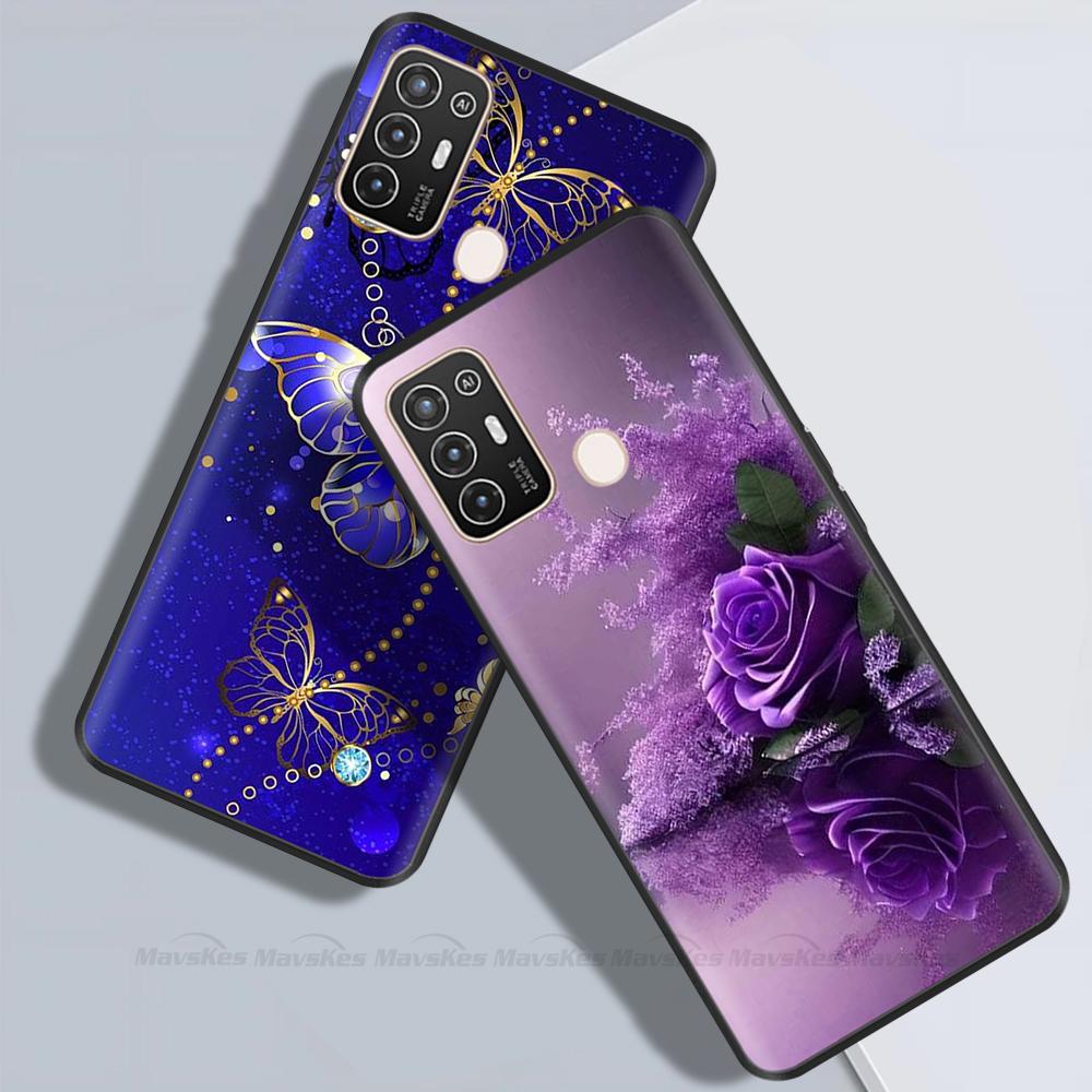 Для ZTE Blade A52 Чехол Стильный Расписной Силиконовый Мягкий Защитный Чехол Чехлы Для Телефона Для ZTE Blade A52 Fundas Для ZTE Blade A52 A 52