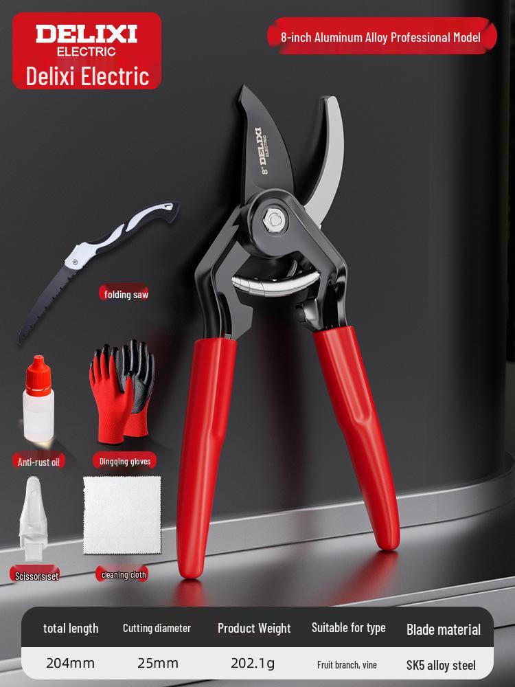 Электрические секаторы Delixi для садоводства, обрезки ветвей и плодовых деревьев
