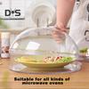 PC Plate Cover Multifunctional Useful Washable Effective Microwave Plate Lid Cover