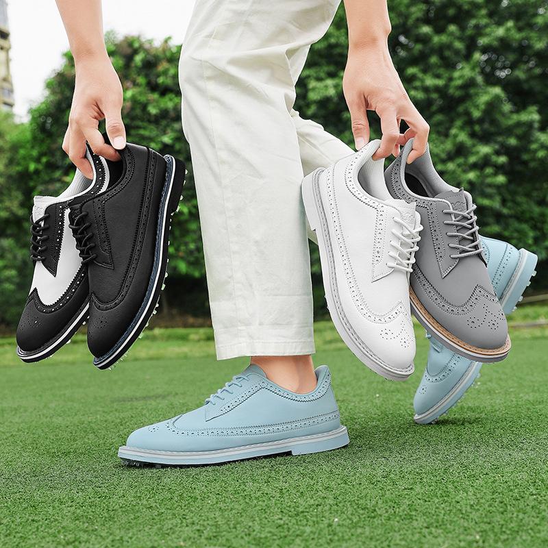 2025 новые профессиональные туфли для гольфа высокое качество мужские повседневные туфли низкий верх деловые кожаные туфли британские трендовые туфли