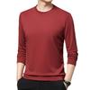 Men S Long Sleeve Solid Crew Neck Casual T Shirt