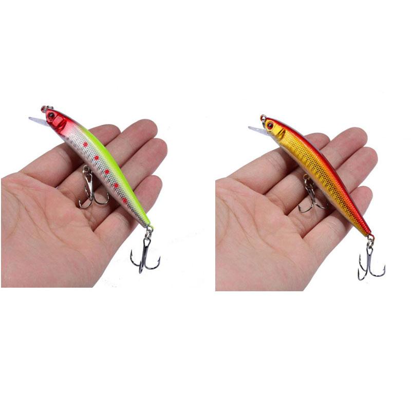 1/2 Pcs Minnow Fishing Lure 95mm 8g Floating Hard Bait Wobbler Jig Bait Crankbait Carp Striped Bass Fishing Tackle SwimBait