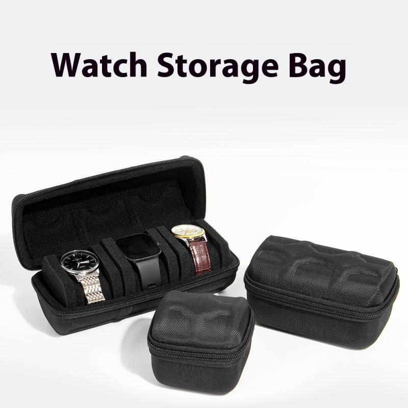 Портативная коробка для хранения часов Водонепроницаемый уникальный чехол для переноски на молнии Дорожная сумка для хранения из ЭВА для органайзера для умных часов и наручных часов