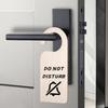10 Pack Unfinished Wooden Door Knob Sign, Blank Double Sided Hanger Plaque Natural Wood Door Sign for Office, Room, Hotel DIY Craft Project Message