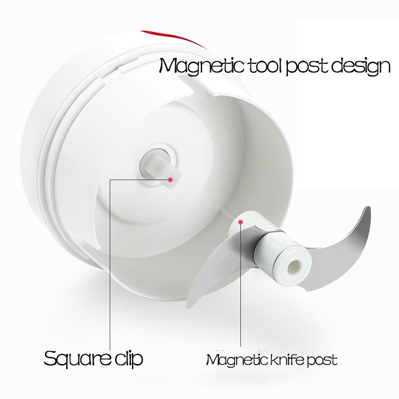 Mini Garlic Press Mashed Garlic Manually Crushed Minced Garlic Stir Stuffing Hand-pulled Crusher with Brush Home Kitchen Tools