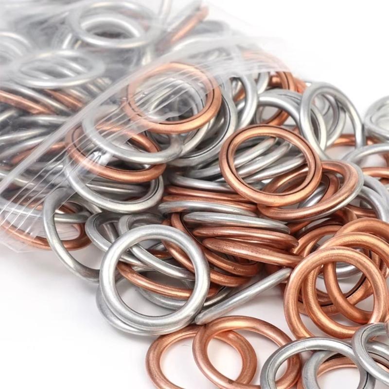 Automobile Engine Oil Pan Drain Plug Sealing Gasket Metal Washer N0138157 for Multiple Models Car