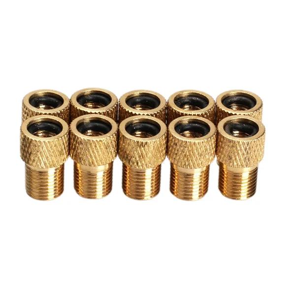 5-30Pcs Bike Valve Adaptor Pump Bicycle Convert Presta to Schrader Copper Valve Adapter Wheels Gas Nozzle Tube Cycling Tool