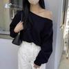 Women's Sexy Off-Shoulder Long Sleeve Casual Sweatshirt