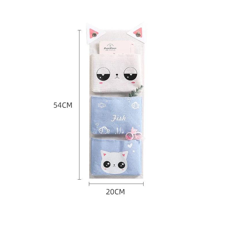 3/5 карманная настенная подвесная сумка для хранения, тканевая сумка, органайзер для косметики, игрушек, мелочей, сумка для хранения, домашняя, для спальни, подвесная сумка