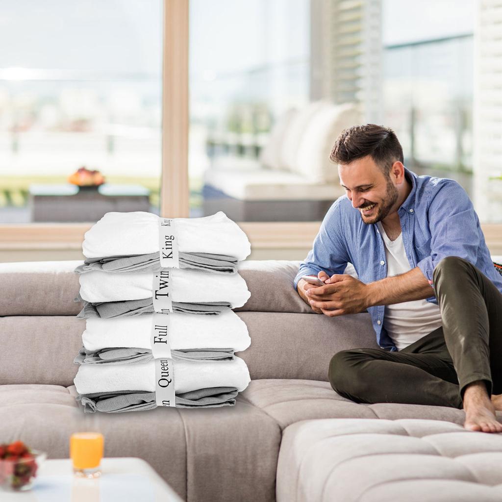 12 шт. Органайзер и хранение для простыней, эластичные ленты-этикетки, органайзеры для бельевого шкафа для складных простыней, наволочек