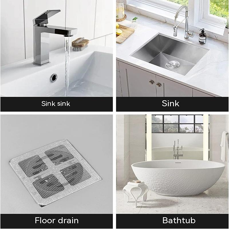 10 шт. одноразовая сетка для сливного фильтра в полу, сетка для канализационного фильтра, ванная комната, душевая комната, наклейка для профилактики и блокировки волос в полу