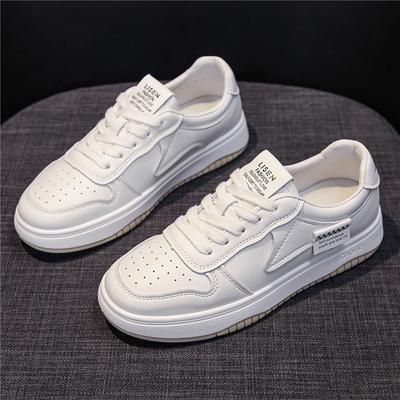 Кожаные белые туфли, новые весенние легкие женские туфли с мягкой подошвой, повседневные спортивные туфли для сноуборда Ins Tide