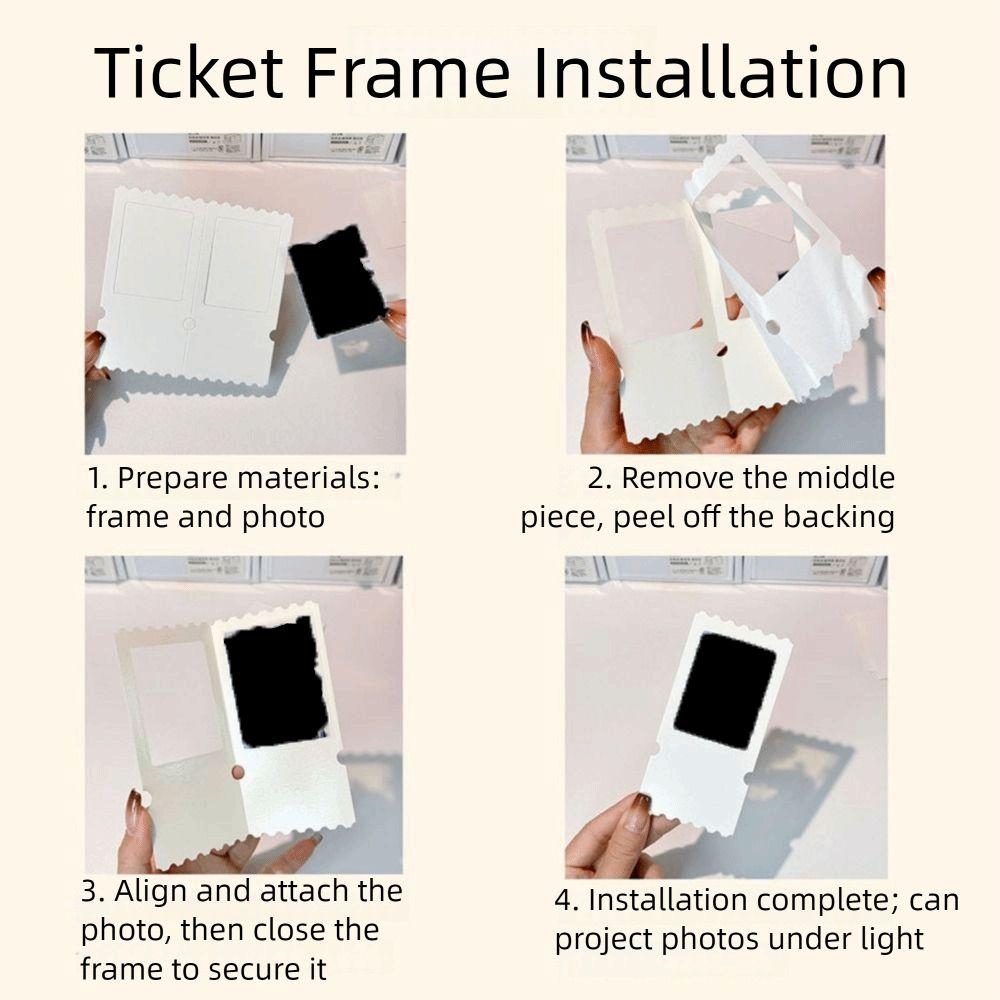 20 шт. Чистый пленочный билет Корешок Закладка Бумага Обратная пленка Закладка для фильма Творческие поделки