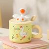 Милая керамическая кружка с изображением большого гуся, мультяшная креативная керамическая кружка, сувенирная подарочная чашка, кофейная чашка, чашка для завтрака