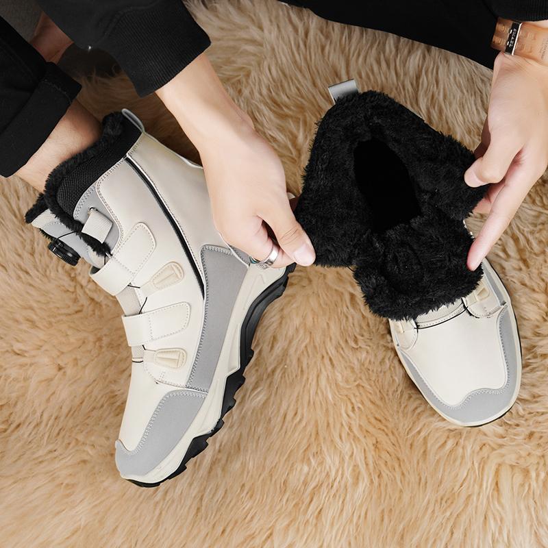 Мужские зимние сноубутсы Женские водонепроницаемые ботинки для хайкинга Унисекс Прочные уличные ботинки для пары Большие размеры