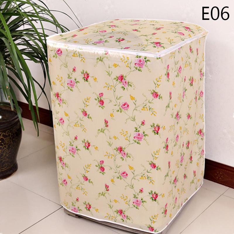 Top Load Washing Machine Cover Dust Cover Printing Dryer Cover Waterproof Sunscreen Multifunction Washroom Household Supplies