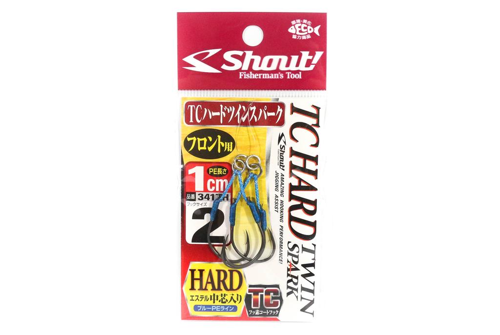 Shout 341-TH TC Hard Twin Spark Assist Hooks 1 Cm Size 2 (5494)
