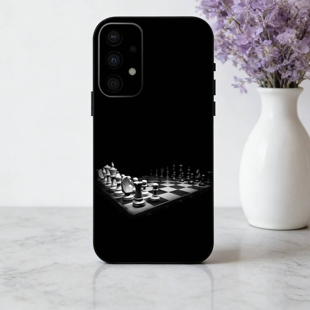 Крутой чехол для телефона C-Chess A-Art для Samsung Galaxy A73,A72,A71,A70,A53,A52,A51, Мягкий силиконовый черный чехол