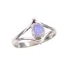 Natural Rainbow Moonstone Gemstone Handmade 925 Sterling Silver Ring Size 8 C7w51