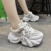 Fashion 2024 New Shoes Female Lace Up Women's Vulcanize Shoes Autumn Breathable Mesh Mixed Colors Platform Casual Sports Walking Shoes