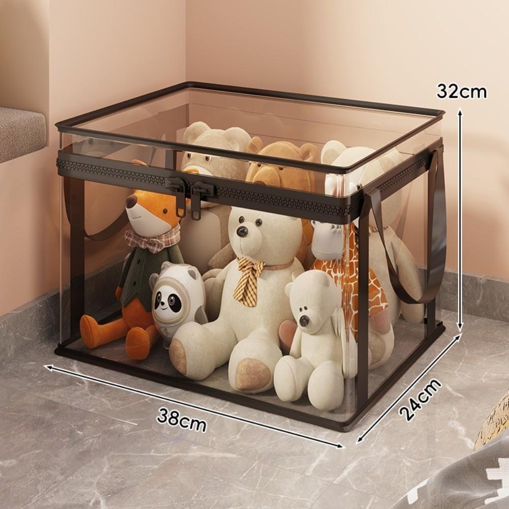 Transparent Storage Organizer Box Large Capacity Storage Case Durable Storage Bag  Home Storage