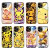 K-86 Pikachu Black Sofe Case for iPhone 16 15 Plus 14 13 Mini 12 11 Pro 8 6 6S SE 5 XR XS Max Realme C30 C33 C32 9I VIVO V29 V27 V23 Y36