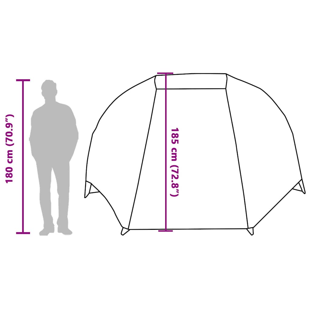 Fishing Tent for 5 Persons Olive Green Waterproof