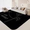 Love Yourself Flower Kpop Floor Mat INS Style Soft Bedroom Floor House Laundry Room Mat Anti-skid Household Carpets