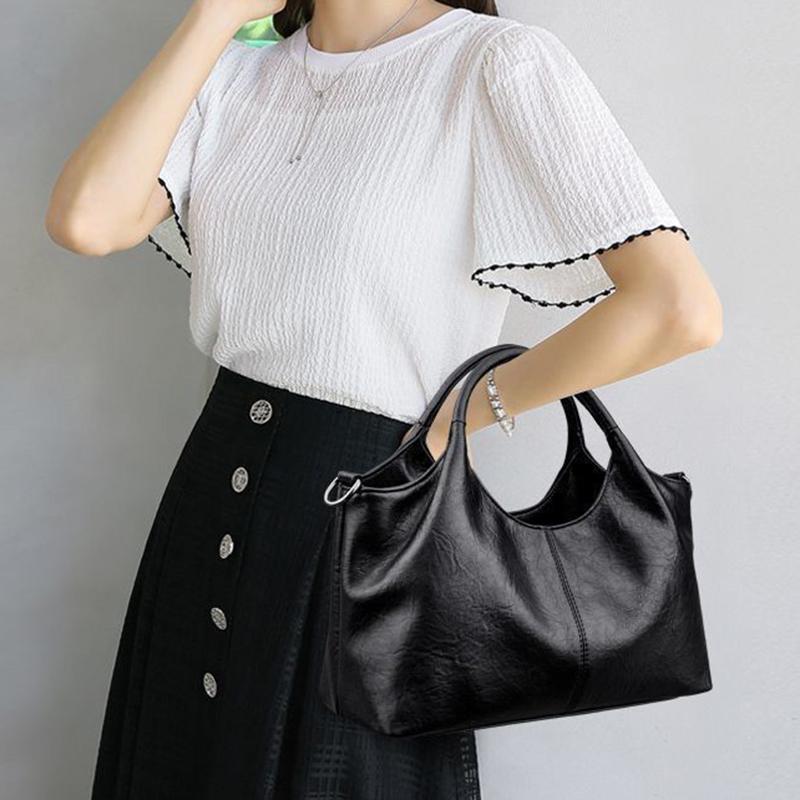 Yogodlns Высококачественная женская сумка-тоут из искусственной кожи большой вместимости, дизайнерская сумка через плечо из мягкой кожи, модные женские сумки