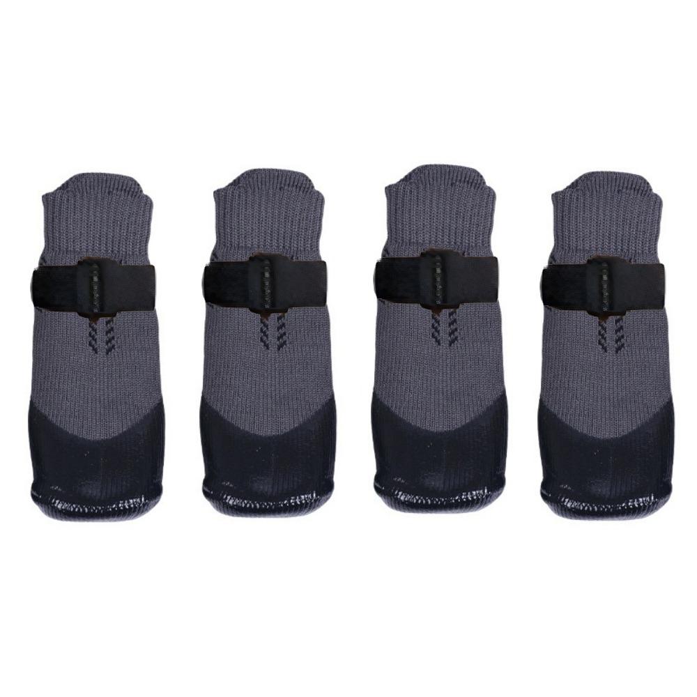 4PCS Wear Resistant Waterproof Dog Socks Shoes Dirt-Resistant Dog Paw Protector  Home