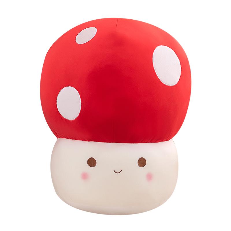 Adorable Red Mushroom Plush Toy & Pillow