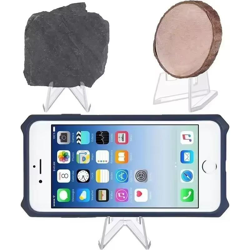 30/10Pcs Triangular Card Display Stand Mini Acrylic Idol Photo Picture Holder Stands For Coin Sports Trading Cards Display Racks
