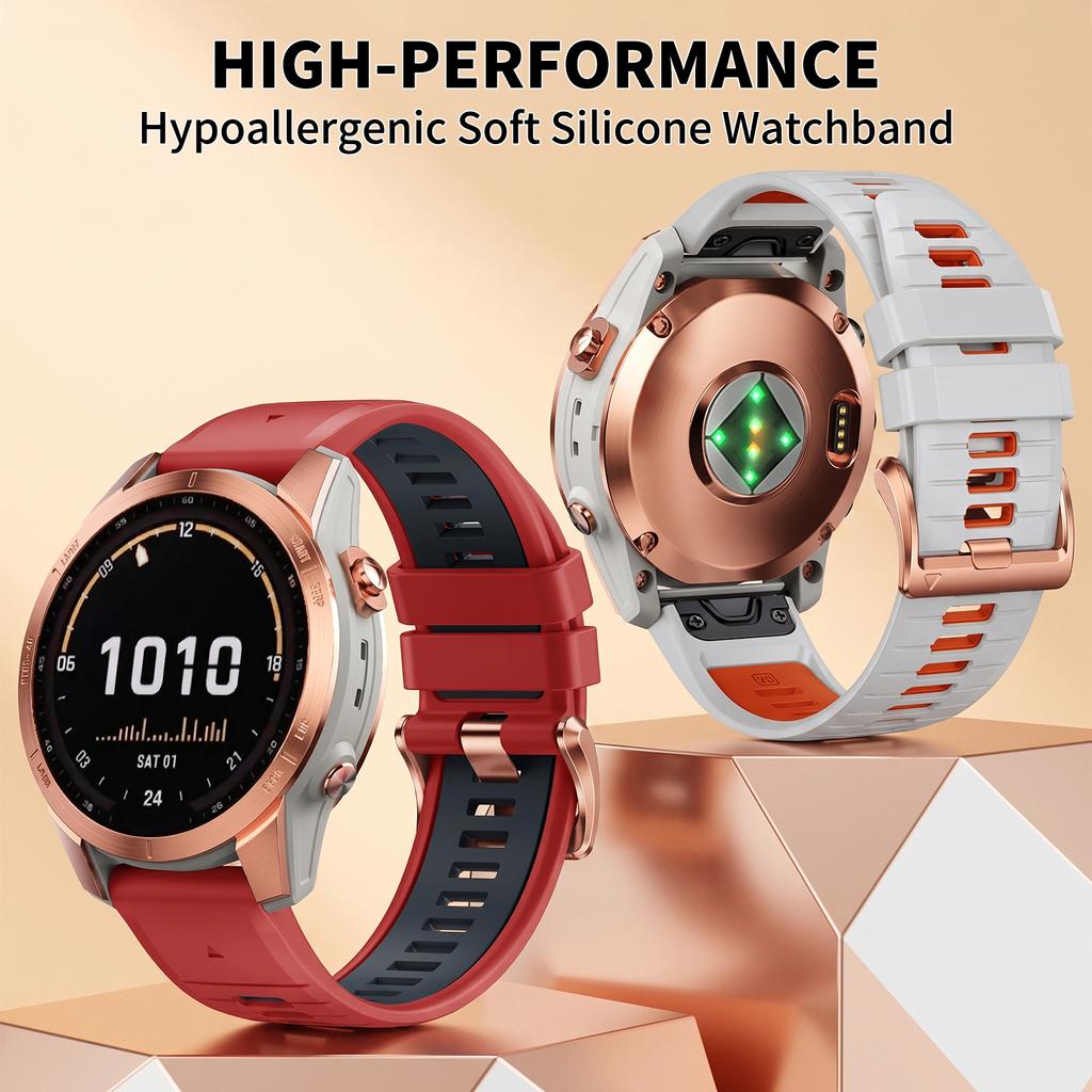 Мягкий силиконовый ремешок 20 мм QuickFit для часов Garmin Fenix 8 43 мм 7S Pro 6S 5S S70 42 мм, ремешок для часов Descent Mk3 Mk3i 43 мм Mk2S