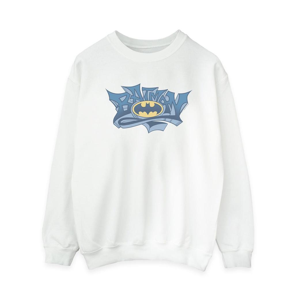 DC Comics Womens/Ladies Batman Graffiti Logo Sweatshirt