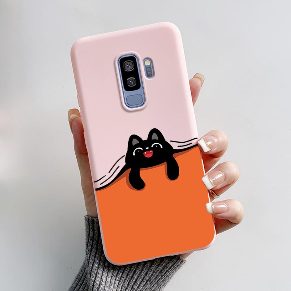 Силиконовая задняя крышка для Coque Samsung Galaxy S9 Plus Милый кролик панда Защитный мягкий чехол для телефона SamsungS9 S9Plus Funda Capas