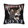 Throat Goat Funny Adult Humor Pillowcase Accessories Printed Cushion Cover Decorative  Throw Pillow Case Cover Seater Multi Size