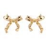 1 Pair Women Shape Stud Ear Earrings Bowknot Studs Cute Piercing Bow Earrings Ear