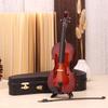 Violin Ornament Realistic Details Delicate Touch Violin Model with Violin Piano Case Base Music Art Versatile Decor