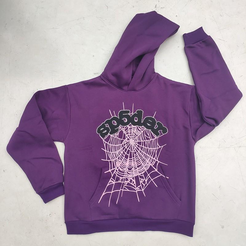 Mens Oversized Hooded Sweatshirt With Foil Print Spider Design 450g Heavyweight Fleece Lined Cotton Pullover Casual