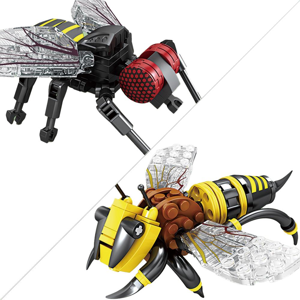 Строительные блоки серии Mantis Insect, реалистичные формы насекомых, простая сборка, идеально подходит для детей, подарок, украшение рабочего стола