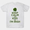 Женская футболка Keep Calm And Kiss Me I'm Irish с принтом Харадзюку, кавайная футболка, летняя футболка с коротким рукавом, женская футболка, топ