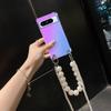 Чехол через плечо с жемчужным ремешком для Google Pixel 8 Pro, браслет-цепочка, прозрачные чехлы с градиентом для Google Pixel 7 6A, силиконовый защитный чехол для телефона