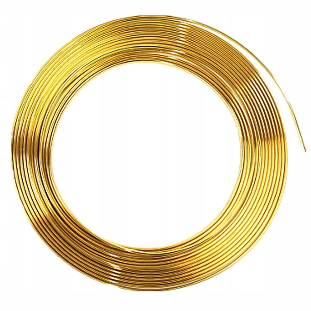 DECORATIVE STRIP GOLD MATT 6mm FLEXIBLE SELF-ADHESIVE