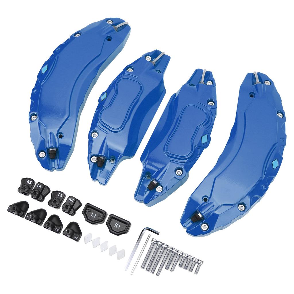 4 Pcs 18in 19in Wheel Hub Caliper Covers Aluminium Alloy Disc Brake Caliper Guard Protector Cover Replacement for Tesla