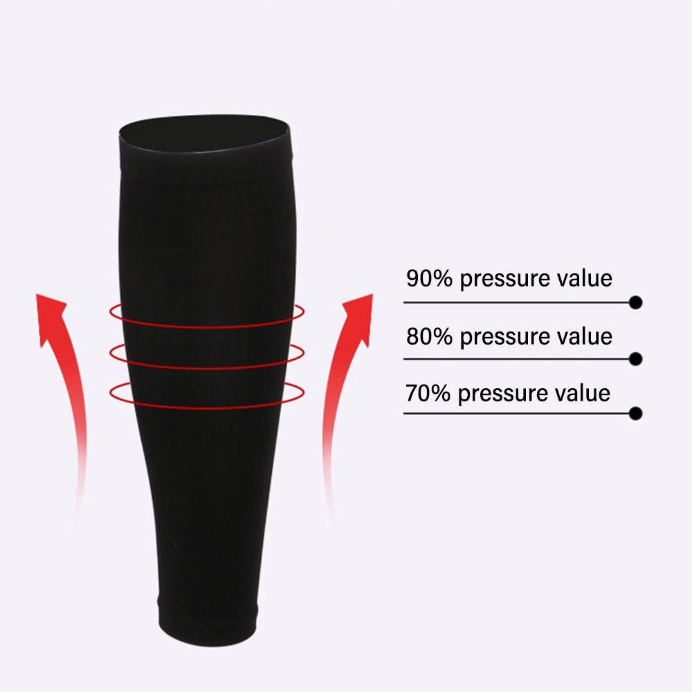 1 Pair Nylon Footless Compression Socks Elastic Leg Sleeves Shin Splint & Calf Protector  Standing