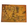 The Rings Middle Earth Map The Retro Kraft Paper Poster Decoration Wall Sticker