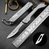 Stainless Steel Pocket Knife With 10 Replaceable Blades Multi-function Scalpel Medical Folding Knife Hobby Craft Knife Kit
