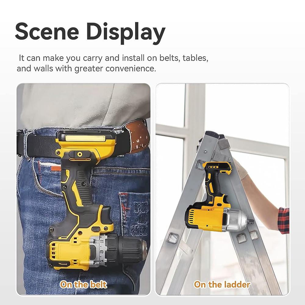 6pcs Stainless Steel Belt Clips Fit for 20V MAX Drills Tools