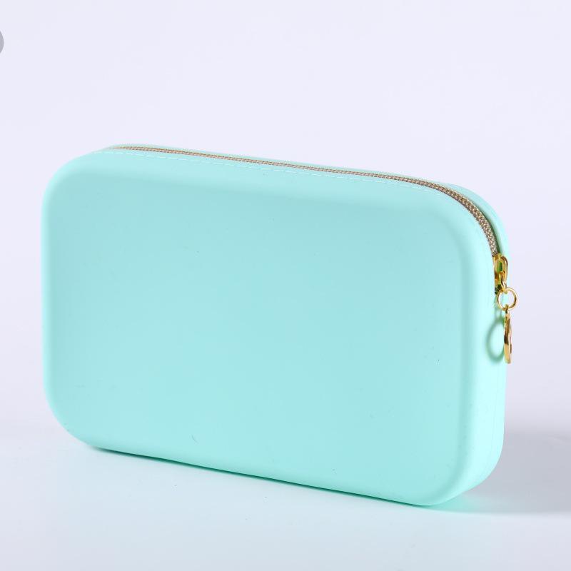 Silicone Storage Bag with Zipper for Phone Cables