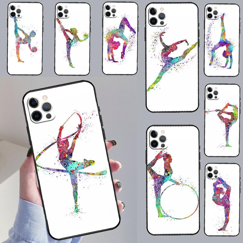 Акварельный чехол для телефона с принтом гимнастики для Samsung Galaxy S25 S26 Ultra S20 S21 S22 S23 S24 S10 Plus S25 FE Чехол Coque